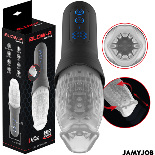 Masturbatore JAMYJOB BLOW-R con thrusting e rotazione