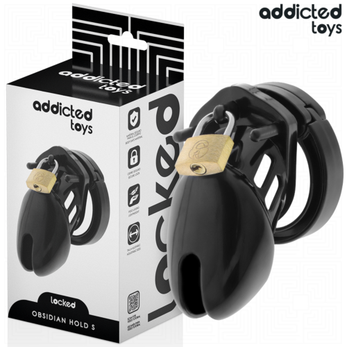 Jaula per pene ADDICTED TOYS LOCKED Obsidian Hold Taglia S