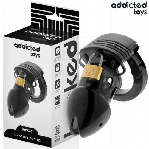 Jaula per pene ADDICTED TOYS LOCKED 7,5 cm con anello regolabile