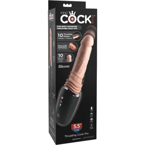 Dildo KING COCK PLUS - THRUSTING COCK PRO, 12,7 cm