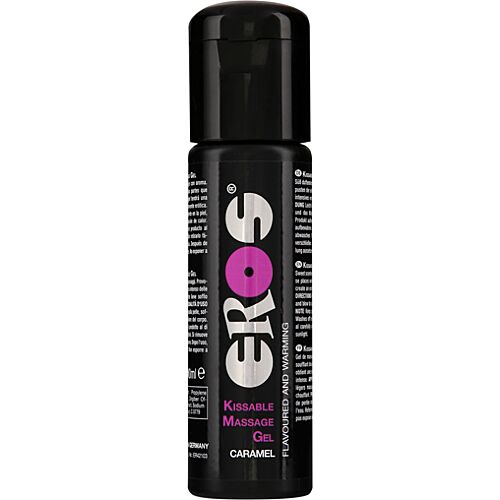 Gel da massaggio Eros Kissable Caramello 100 ml con calore