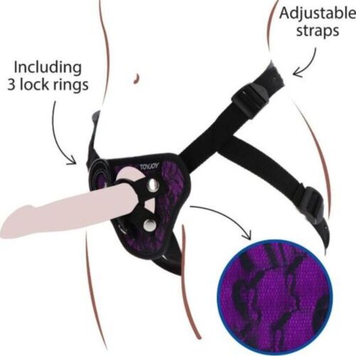 Arnesi senza vibrazione GET REAL - Imbragatura in pizzo