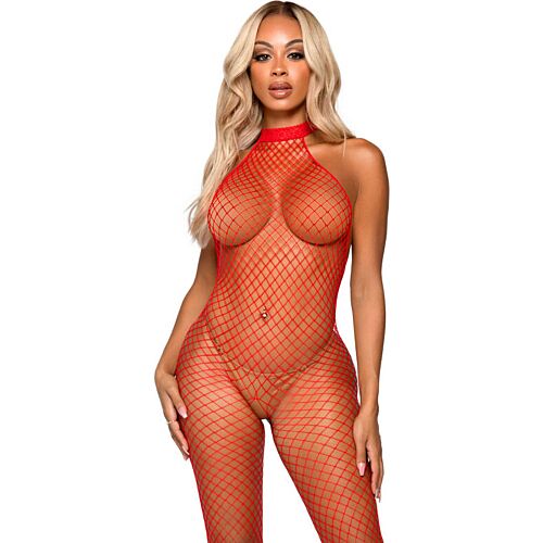 Bodystocking Leg Avenue Le Frivole con collo halter