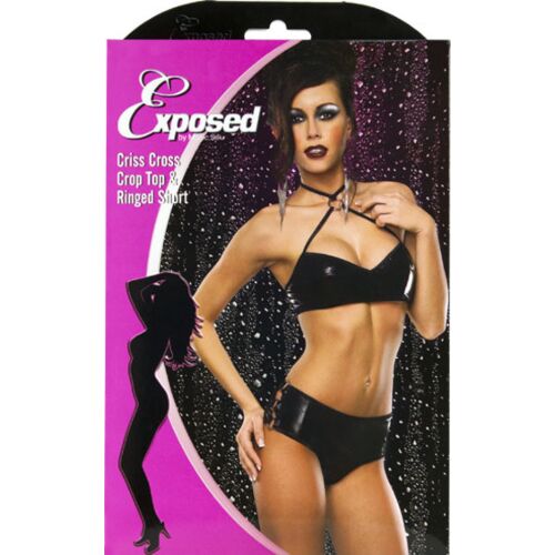 Lingerie Outlet Exposed Crop Top e Boy Short