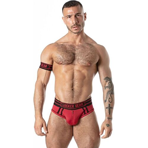 Slip sportivo LOCKER GEAR Sweat It rosso L in rete