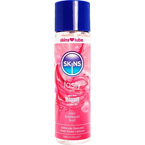 Lubrificante SKINS Tasty Bubblegum 130 ml con sapore