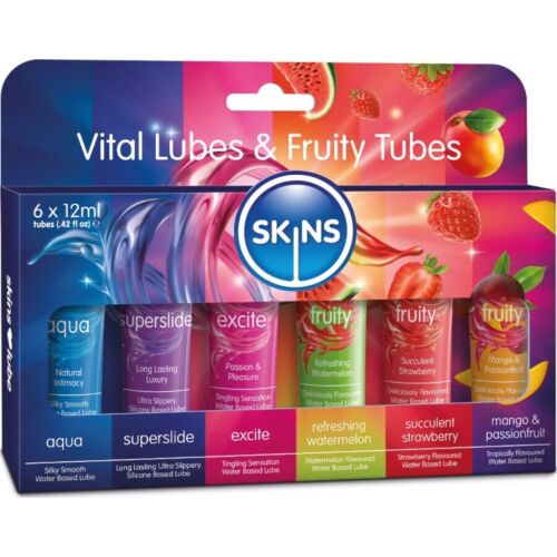 Kits Lubrificantes SKINS Vitali & Fruttati 6 x 12 ML