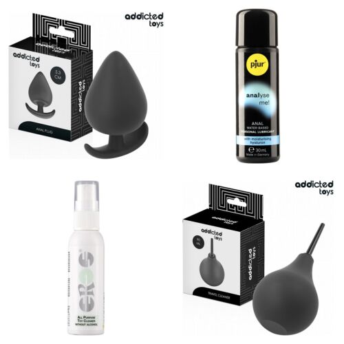 Kit anale per principianti con plug piccolo in silicone