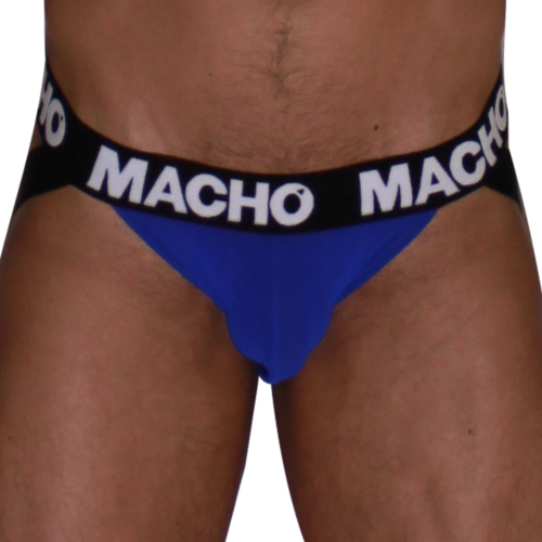 Jockstrap MACHO UNDERWEAR MX28AZ con supporto doppio