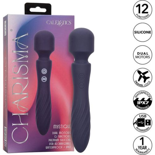 Vibratore Wand CALEXOTICS Charisma Mystique Doppio Motore 12 Funzioni