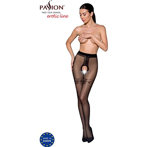 Medias PASSION WOMAN GARTER & STOCK con decorazione elegante