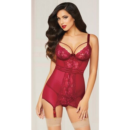 Minivestito 2PC CHEMISE SET con reggicalze e perizoma