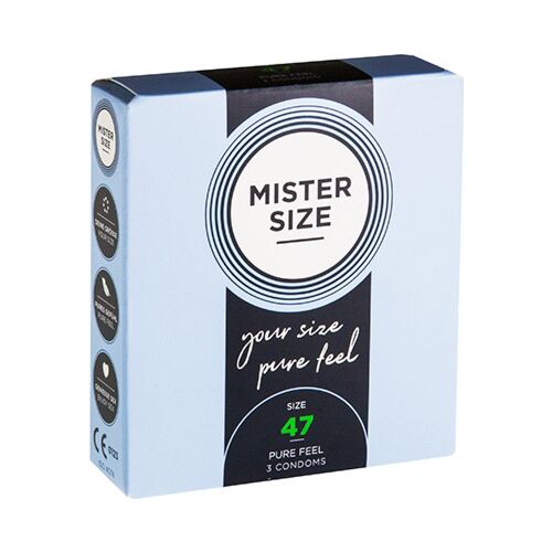 Preservativi MISTER SIZE 47 mm | Fit sicuro e antiscivolo