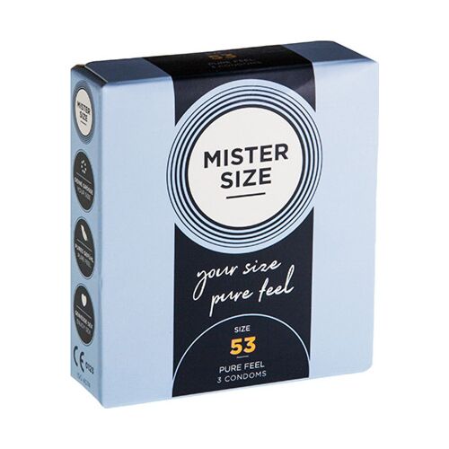 Preservativi MISTER SIZE 53 MM | Ajuste consigliato e sicuro