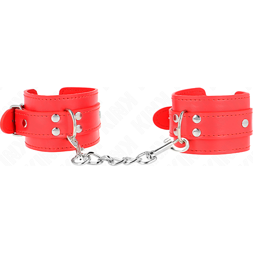 Manette KINK Wrist Restraint Rosso Regolabili per il Controllo