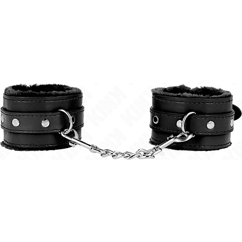 Manette KINK Wrist Restraint in metallo con guinzaglio regolabile