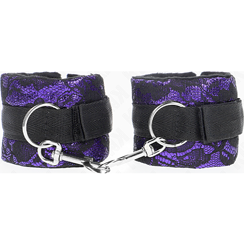 Manette KINK Wrist Restraint in pizzo e velluto