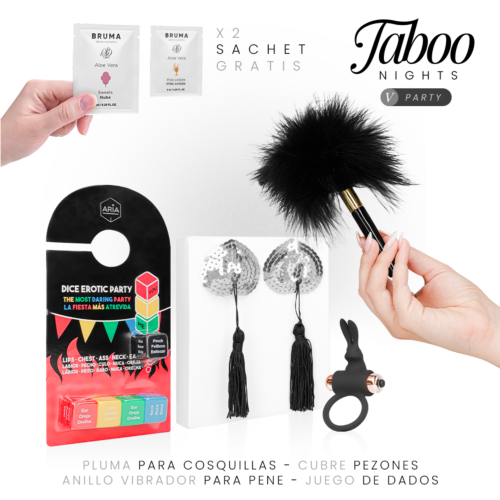 Kit erotico TABOO NIGHTS 5: PARTY per coppie giocose