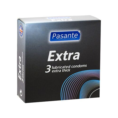 Preservativi Pasante Extra Spessi - 3 Unità con Lubrificante