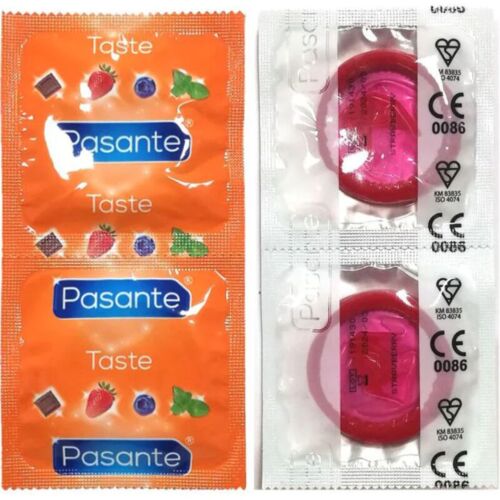 Preservativi Pasante Fragola 144 unità - Sapore delizioso