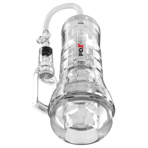 Masturbatore PDX ELITE VIEWTUBE VAC XXL con pompa di suzione