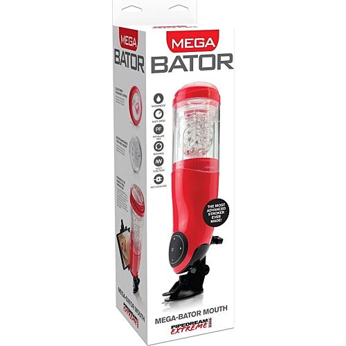 Pdx mega bator usb maschio masturbatore bocca rossa