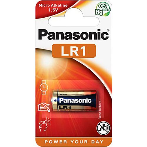 Batteria lr1 powercells alcalino panasonic