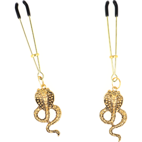 Pinze per Capezzoli KINK con Colgante Cobra 6 cm