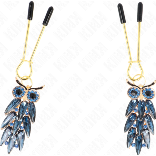 Pinze per Capezzoli KINK con Ciondolo Gufo 6 cm