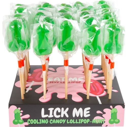 Pirulette a forma di pene SECRETPLAY COSMETIC alla menta