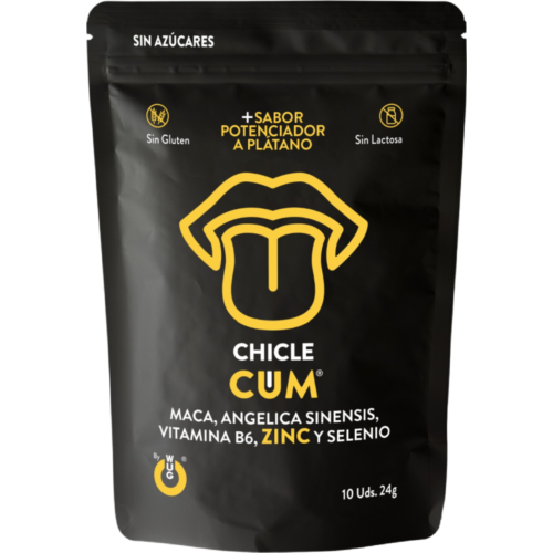 Chicle Stimolante WUG SEX SENSE CUM con Sapore di Banana