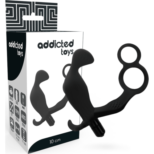 Plug Anal ADDICTED TOYS con Doppio Anello per Pene e Testicoli
