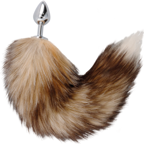Plug Anal DARKNESS TAIL BUTT PLUG SILVER con coda