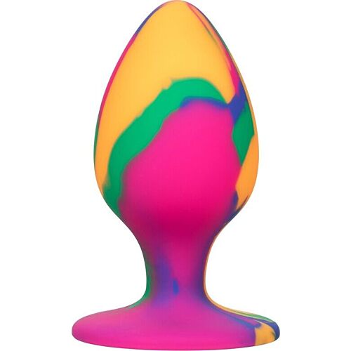 Plug Anal CALEXOTICS Cheeky Large Tie-Dye con base a ventosa