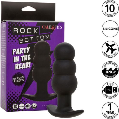 Plug Anale CALEXOTICS Rock Bottom con 10 vibrazioni