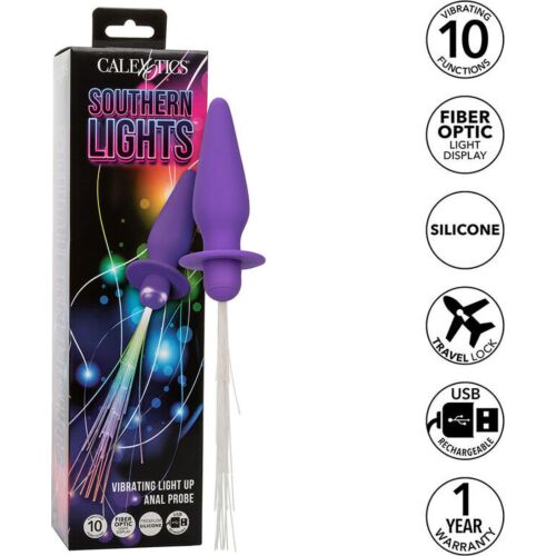 Plug Anale CALEXOTICS Southern Lights con luci e vibrazioni