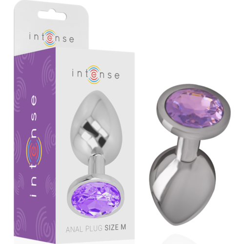 Plug anal INTENSE con gioiello di diamante taglia M