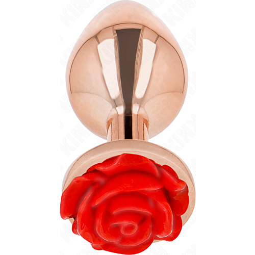 Plug anal KINK con rosa rossa | Eleganza e comfort