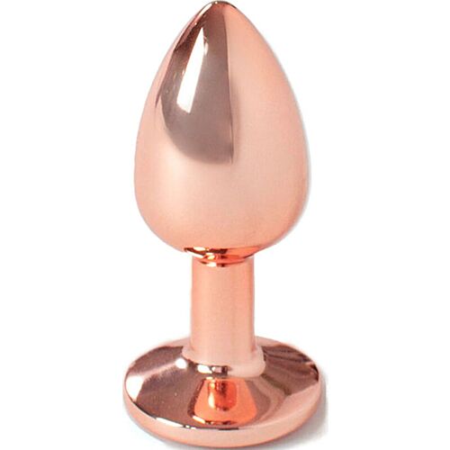 Plug Anal SECRETPLAY ORO ROSA 7 CM con stimolazione cónica