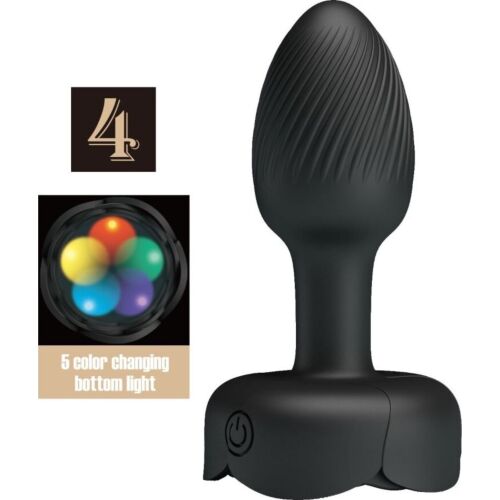 Plug Anale Pretty Love Olman con Luce LED e 10 Vibrazioni