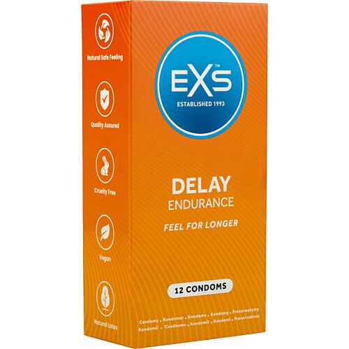 Preservativi EXS Delay 12s ritardanti al 1%