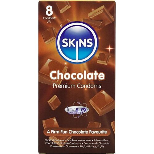 Preservativi Skins Sapore Cioccolato - Confezione da 8