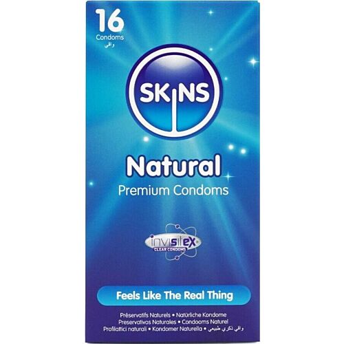 Preservativi Skins Natural 16-Pack | Comfort e qualità