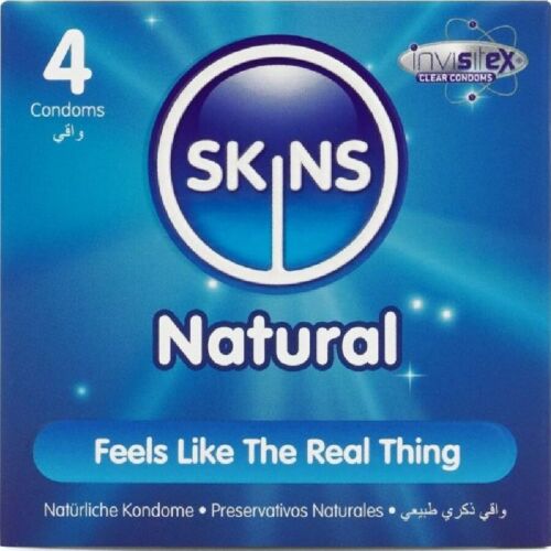 Preservativi Skins Natural 4-Pack - Alta qualità premium