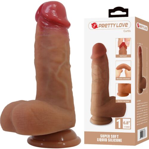 Dildo Realistico Pretty Love Curtis 17.3 cm con Ventosa