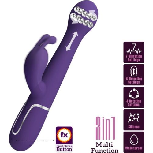 Vibratore Rabbit Pretty Love Dejon con motori gemelli