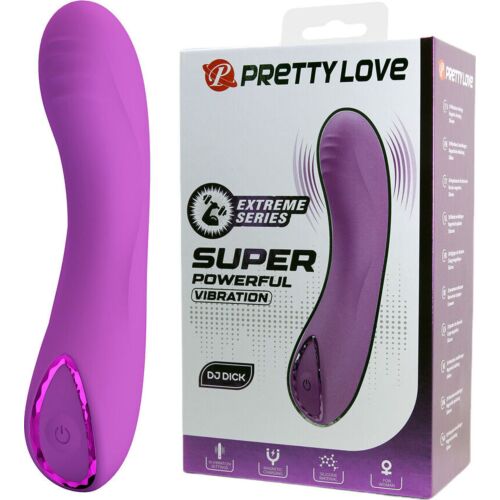 Vibratore Pretty Love DJ DICK con anello decorativo brillante