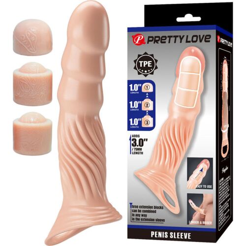 Guaina per Pene Pretty Love - Estensione ultra realista