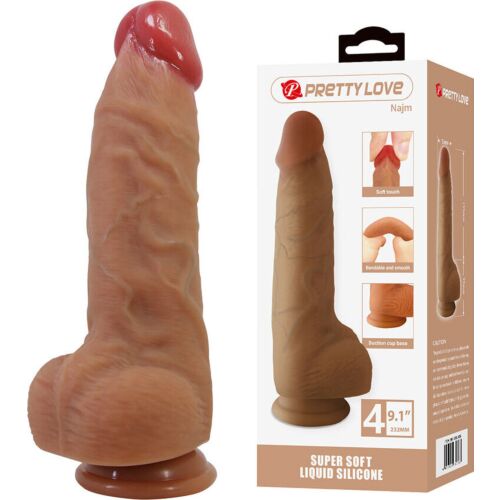 Dildo Realistico Pretty Love Najm 23,2 cm con Ventosa