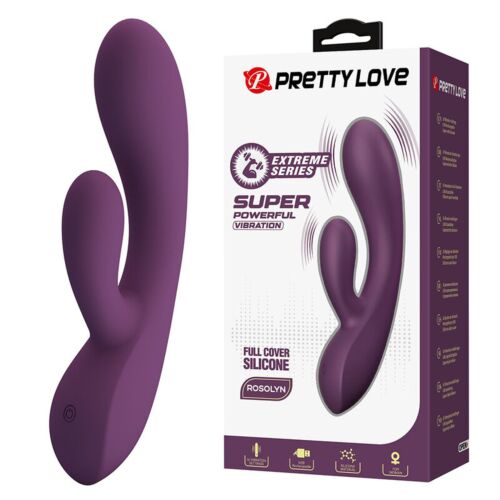 Vibratore Rabbit High Tech Rosolyn con 10 funzioni